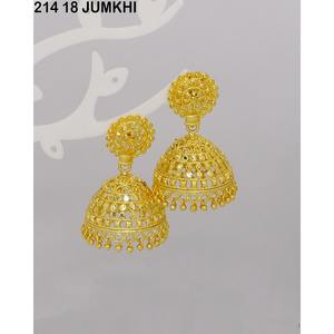 ต่างหูแฟนซีสไตล์อินเดียต่างหูทองดีไซน์เนอร์สไตล์อินเดียต่างหูแบบห้อยต่างหูแบบบาหลีสำหรับผู้หญิง - Product Image 2