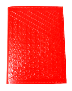 Office Supply Handmade Recycled Cotton Paper <b>Note</b> <b>Book</b> Embossed Refillable Red Color Front Cover Goat Tc Leather Journal Planer - Product Image 1