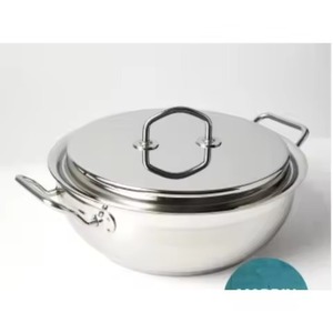 ชุดเครื่องครัวโลหะดีไซน์ทันสมัย หม้อไฟแบบมีฉนวนกันความร้อน ชามเสิร์ฟอาหาร - Product Image 1