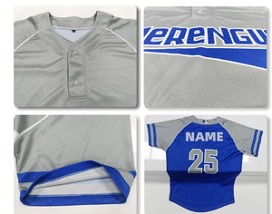 Full Custom Baseball Shirts Hot Selling Soft Fabric Sublimation Baseball Uniforms Cheap Softball Clothing Baseball Jersey OEM - Product Image 3