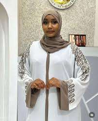 Elegant Abaya Design with Beautiful <b>Applique</b> Lace Work Nida Fabric Abaya Design Lightweight and Breathable 2026 - Product Image 4