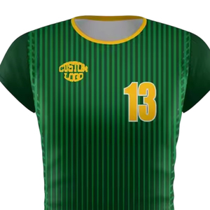 เสื้อวอลเลย์บอลแบบสั้น พิมพ์ลาย ระบายอากาศได้ดี ผลิตจากโพลีเอสเตอร์ 100%  สามารถปรับแต่งได้ แห้งเร็ว - Product Image 4
