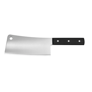 Couteaux à viande professionnels en acier inoxydable, lame large et tranchante, manche à triple rivet noir pour boucher - Product Image 1