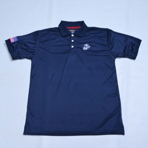 Polo à manches courtes bleu marine pour homme, qualité supérieure, logo brodé, séchage rapide, tricoté, décontracté, vente en gros - Product Image 5