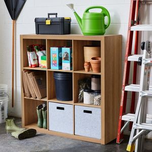 9-<b>Cube</b> Storage Organizer <b>Light</b> Honey Finish - Product Image 2