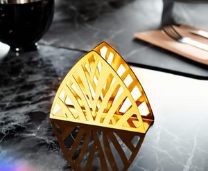 Elegant Metal Holder Decorative Dining Accessory Luxury Home Organiser Modern Gold Decor Minimalist <b>Table</b> Organiser Tissue stand - Product Image 1