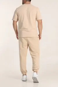 ชุดวอร์มแฟชั่นสำหรับผู้ใหญ่ ชุดกีฬาผู้ชาย 2 ชิ้น เสื้อแจ็คเก็ตมีฮู้ดและกางเกง - Product Image 5