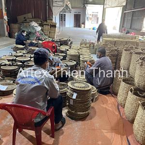 Handwoven Water Hyacinth Basket Low Square Storage <b>Box</b> Handmade Eco Friendly Sustainable Wholesale Bulk OEM Supplier Home Decor - Product Image 6