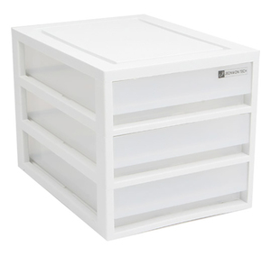 Organizador de escritorio transparente de 3 niveles, listo para usar, para documentos, papeles, archivos, artículos de papelería, para oficina y hogar. - Product Image 1