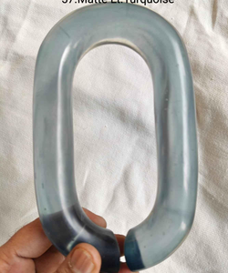 Cadena de eslabones de resina para decoración de pared, cadena transparente con cierre abierto, joyería de acrílico, cadena cubana de plástico para decoración, por MULTI CRAFT - Product Image 5