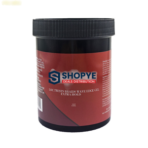 Gel Coiffant Fixation Extra Forte pour Tresses et Bords, Formule Aquatique Non Grasse, Sans Résidus, pour Locs, Twists, Tresses et Cheveux Secs, Rouge Naturel - Offre Spéciale - Product Image 1