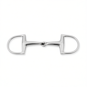 Mors de cheval de course à anneau en D, épais, solides, articulés, en acier inoxydable, pour l'équitation, équipement équestre pour cavaliers - Product Image 2