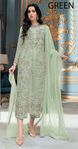 Oferta Especial: Conjunto de Salwar Kameez con Bordado Elegante, Kurti y Pantalón para Fiesta, Diseño Exclusivo de Surat para Mujer, Completamente Cosido - Product Image 4