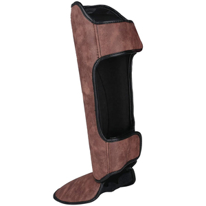 Nouveau style protège-tibias et protège-pieds Twins personnalisés en cuir véritable pour Muay Thai, meilleure qualité, vente chaude - Product Image 2