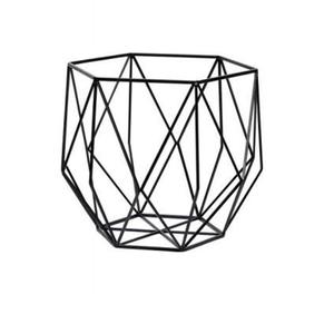 Cesta de Almacenamiento Redonda de Metal Negro con Diseño de Ondas para Frutas, Verduras y Aperitivos, para Decorar la Cocina o la Sala de Estar - Product Image 1