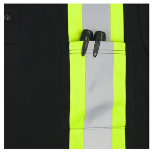 เสื้อโปโลนิรภัยคุณภาพพรีเมียมแบบสะท้อนแสงสำหรับผู้ชาย OEM Supply - Product Image 6