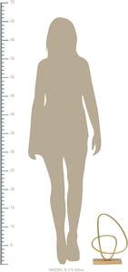 Escultura Abstracta Dorada para Decoración del Hogar, Pieza Decorativa Artística Moderna para Sala de Estar, Oficina, Escritorio, Estante o Acento Decorativo - Product Image 2