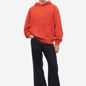 Wholesale High Quality Custom Fashion Streetwear Solid Oversized Autumn 100% Cotton Pullover Premium <b>Men</b> Hoodies with Pocket - Product Image 2
