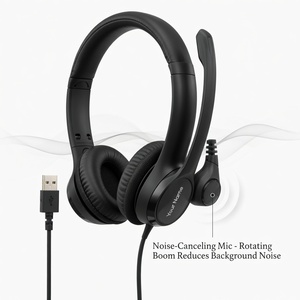 Wholesale H390 USB Noise Cancelling Headset with In-Line Controls <b>Microphone</b> <b>for</b> <b>PC</b> Laptop Office Call Center Conference System - Product Image 2