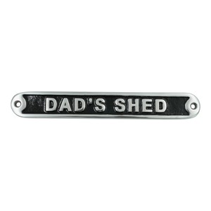 Placa de hierro fundido rectangular estilo rústico para garaje, decoración para el Día del Padre, letreros metálicos personalizados hechos a mano para decoración del hogar. - Product Image 5