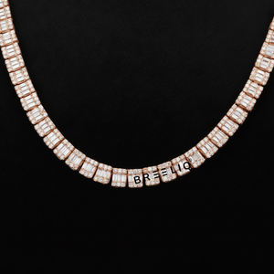 Collar de Cadena de Bolas de 6mm, Diseño 2025, Lujoso, Exclusivo, Hecho a Medida, con Acabado Liso, Estilo Oro Blanco - Product Image 5