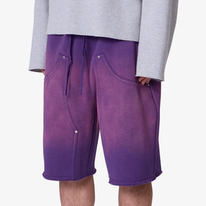 Pantalones Cortos de Algodón 100% de Alta Calidad, Estilo Holgado y Oversize, con Efecto Desgastado por el Sol, para Hombre, con Logotipo Personalizado, para Uso Casual - Product Image 2