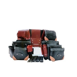 2026 Leather <b>Tool</b> Belt With Multiple Pockets And Hooks For Electricians And <b>Carpenters</b> - Product Image 1