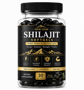 OEM/ODM 100% Pur et Naturel Shilajit de l'Himalaya en Gélules (30 unités) – Complément Premium de Shilajit pour l'Énergie et la Vitalité - Product Image 1