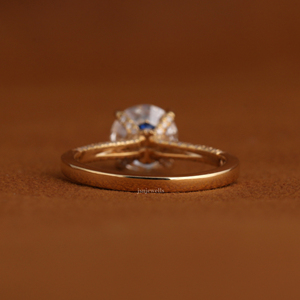 Anillo de Diamante de Laboratorio de Oro Sólido de 14k de Moda, 2ct, Certificado IGI, CVD HPHT, Forma Redonda, Anillo de Compromiso, Joyería - Product Image 4