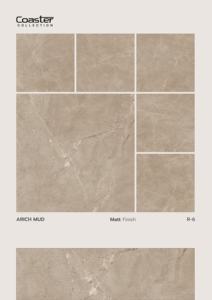 Baldosa de porcelana de 600x600 mm con textura mate tallada, diseñada para proporcionar detalles de relieve subtil y un diseño arquitectónico equilibrado. - Product Image 2