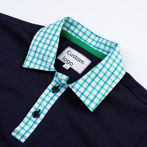 Polo en coton à manches courtes et à séchage rapide pour hommes, avec col haut et impression de poches, chemise de golf avec logo personnalisé et t-shirts de marque - Product Image 3