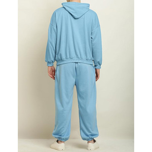 High Demand Hooded Casual Solid Pullover Tracksuit Durable Stitching Fleece Lining Customizable Design High Quality Suppliers - Product Image 2