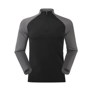 Fabricant de t-shirts d'entraînement à compression personnalisés, vêtements de sport pour la salle de sport, séchage rapide, évacuation de l'humidité, polyester, élasthanne, marque privée - Product Image 5