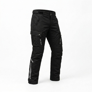 Unisex Black Cordura Fabric Full Sleeve Motorcycle Pants with Air Vent Breathable Design All Seasons Wear 1 Piece - Product Image 4