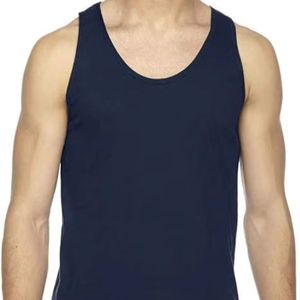 Débardeur personnalisé pour homme, de haute qualité, tricoté, décontracté, respirant, à séchage rapide, sans couture, avec logo personnalisé, en spandex/coton, pour le sport et la gym - Product Image 1