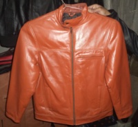 Veste en cuir véritable pour hommes de haute qualité automne col rond fermeture à glissière en gros toile tissu ODM approvisionnement