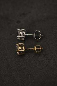 Pendientes de plata de ley 925 con diamantes de moissanita y cierre de rosca para mujeres y hombres, regalo de aniversario. - Product Image 5