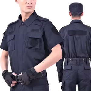 Tenues de sécurité personnalisables multi-styles, ensemble de gardien noir, uniforme de gardien imperméable - Product Image 5