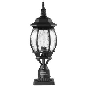 Set di 2 Lampade da Esterno con Sensore Crepuscolare, Base per Montaggio su Palo da 5,5 Pollici, 20,87 Pollici, Impermeabili, con Paralume in Vetro - Product Image 4