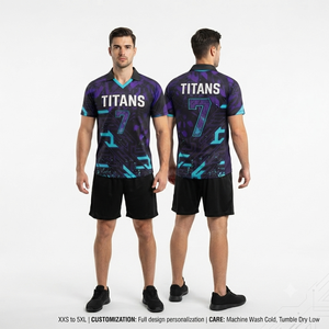 Sublimated 7v7 Football Jersey Premium Athletic Team Uniform Custom American Football <b>Shirt</b> with Personalized Name Number - Product Image 4