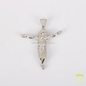 Luxury <b>Angel</b> Pendant With VVS Moissanite Diamonds In 925 Sterling Silver - Product Image 3