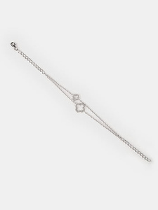 Pulsera Lady Luck Minimalista de Plata de Ley 925 con Cadena y Engaste de Bisel para Mujer, Uso Diario - Product Image 4