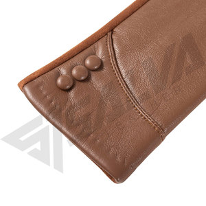 Top Comfortable , Breathable, Lightweight High Quality <b>Men</b> Dressing Breathable Leather & cashmere From Pakistan Fashion <b>Gloves</b> - Product Image 3
