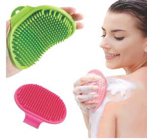Brosse de bain multifonction de qualité supérieure pour chiens et chats, outil de massage en caoutchouc pour le toilettage et l'élimination des poils, accessoires de nettoyage pour le bain - Product Image 2