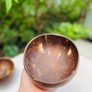 Bol en bois classique du Vietnam, bol en noix de coco de haute qualité, fait main, en plastique, pour la maison, les cadeaux, la décoration - Product Image 4