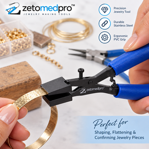 Alicates de Precisión ZetomedPro de 5 Pulgadas, Acero Inoxidable con Empuñadura de PVC, para Joyería - Product Image 2