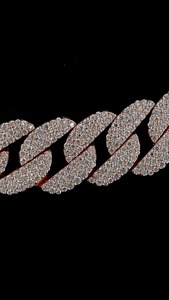 Chaîne cubaine personnalisée en moissanite diamantée, style hip-hop, bijoux de luxe pour hommes et cadeaux, best-seller, en vente - Product Image 3