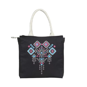 Sacs fourre-tout en toile tricotée écologiques de luxe tendance pour femmes, sacs de courses réutilisables, vente en gros, approvisionnement en vrac - Product Image 4