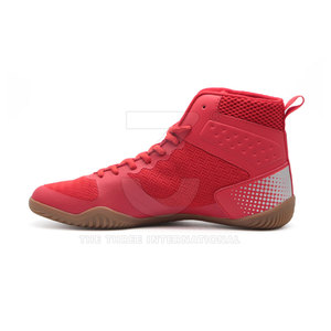 Zapatos de Boxeo de Cuero de Primera Calidad, Suela con Agarre Fuerte, Parte Superior Transpirable, Construcción Duradera, Diseño Ligero y Flexible, Cierre de Velcro - Product Image 4