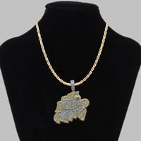 Pendentif Croix Hip Hop Contemporain en Or 14 carats avec Pierres Moissanite Premium Certifiées IGI – Bijou Unisexe Tendance, Cadeau Idéal pour Hommes et Femmes